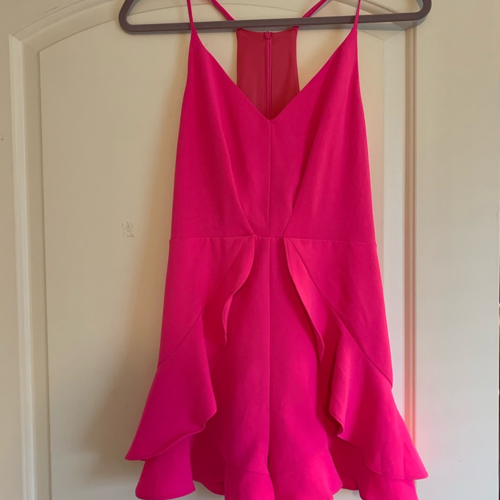 Ruffle down romper